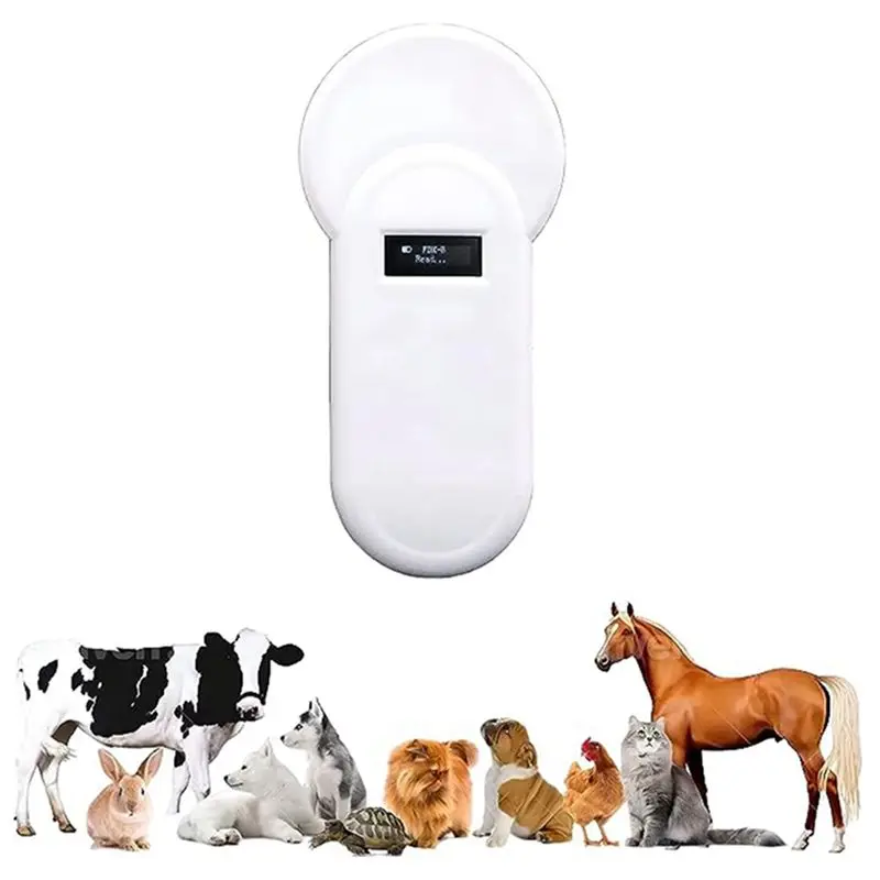 AT63-Pet Chip Scanner Standard Handheld Backlit LCD Tag Reader ID Scanner Fit For Animals And Pets
