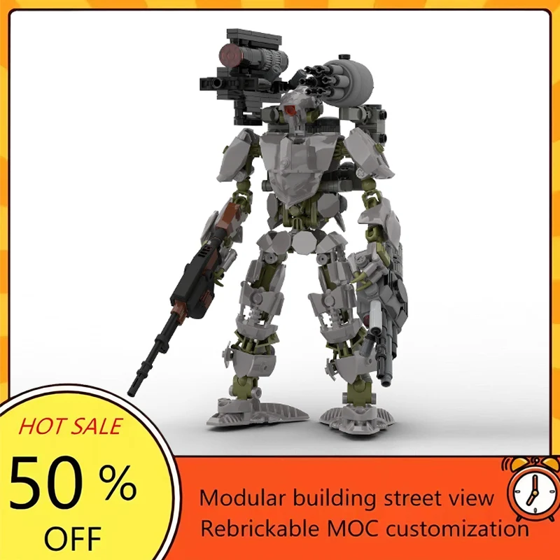 

536PCS Popular Space War Movie Model MOC Building Bricks Battle Mech Modular Technology Gifts Holiday Assemble Children Toy Suit