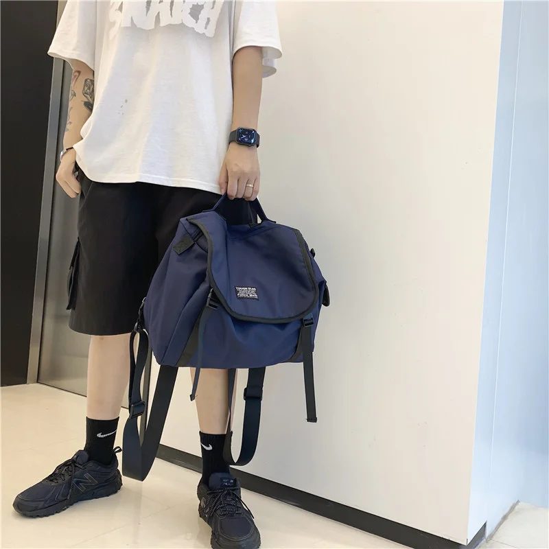 New street trend Single Shoulder Messenger Bag outdoor multifunctional backpack Korean men's and women's high-capacity travel