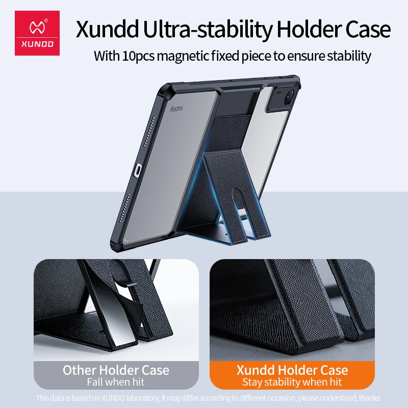 Xundd Shockproof Case For Xiaomi Redmi Pad SE, Protective Tablet Cover Ultra-thin Holder Stand Shell For Redmi Pad 10.61 2022