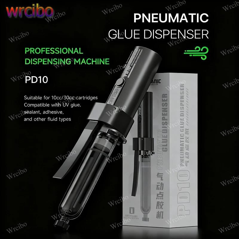 

Пневматический дозатор клея MECHANIC PD10 со встроенным воздушным насосом, аккумулятором 1200 мАч, для УФ-клея/паяльной пасты, инструмент для ремонта телефона