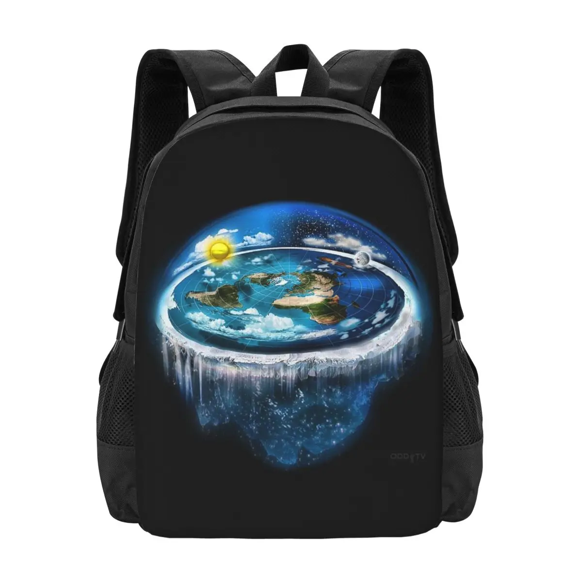 

Flat Earth With Dome A Backpack Hot Sale Daypack Large Capacity Kids BookBag School Bag Shoulder Bags for Men Women