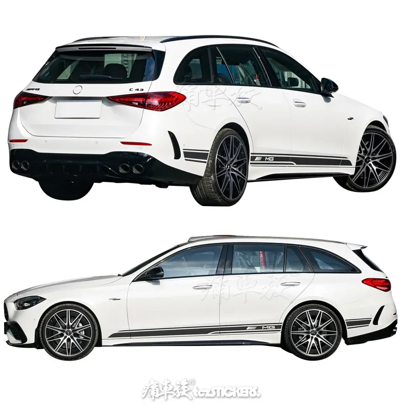 

car Vinyl sticker FOR Mercedes Benz 2024 AMG C43 4MATIC Travel Special Edition Body Fashion Decals Decor Auto Accessories