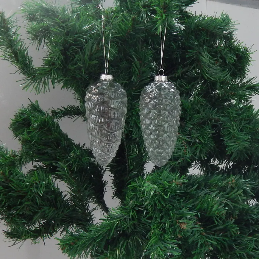 Pinecone glass pendant Christmas tree decoration