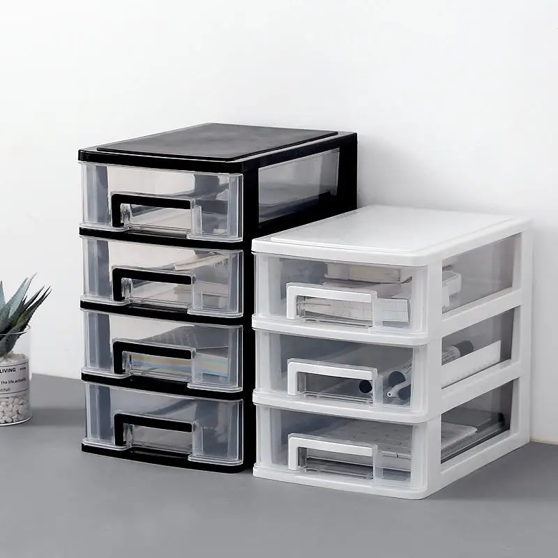 Transparente Desktop-Schreibwaren Aufbewahrung sbox Schubladen regal mehr schicht ige Organizer Schreibtisch Schmuck kosmetische Aufbewahrung boxen Home Organizer