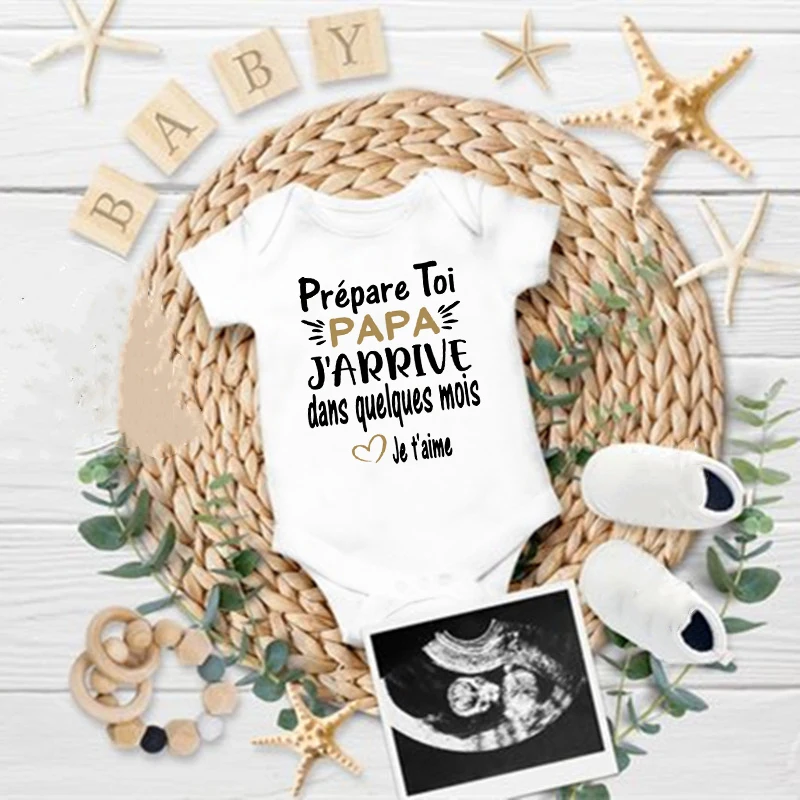 Prepare Yourself PAPA I'm Coming In A Few Month Announcement Pregnant Baby Bodysuit Boy Girl Toddler Jumpsuit Infant Shower Gift