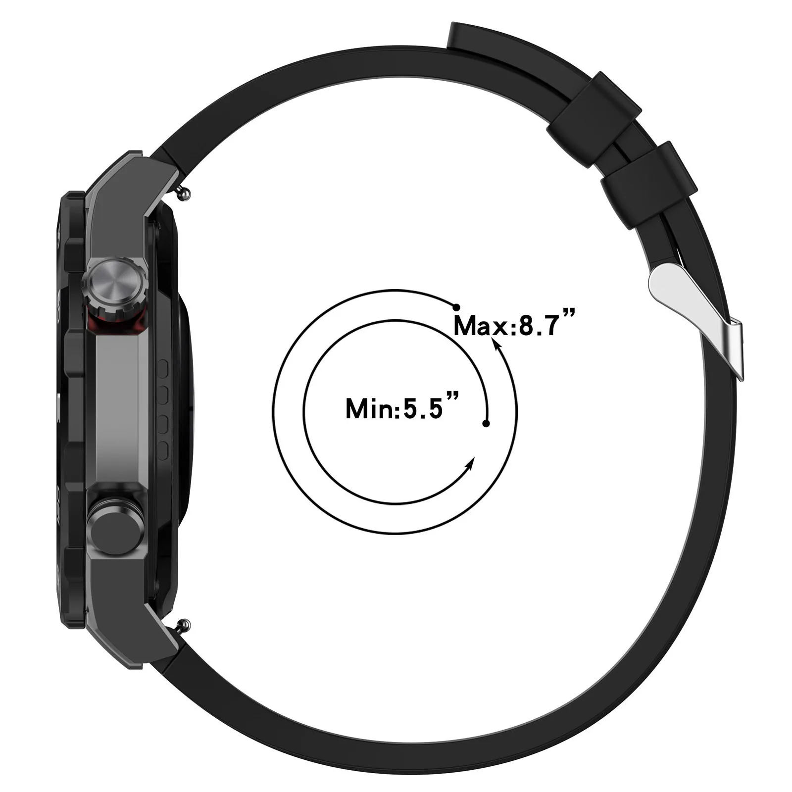 22mm Silicone Band For HUAWEI watch GT 4/pro/Ultimate/3/2 46mm Bracelet for Samsung Galaxy Watch 46mm/watch 3 45mm/Gear S3 strap