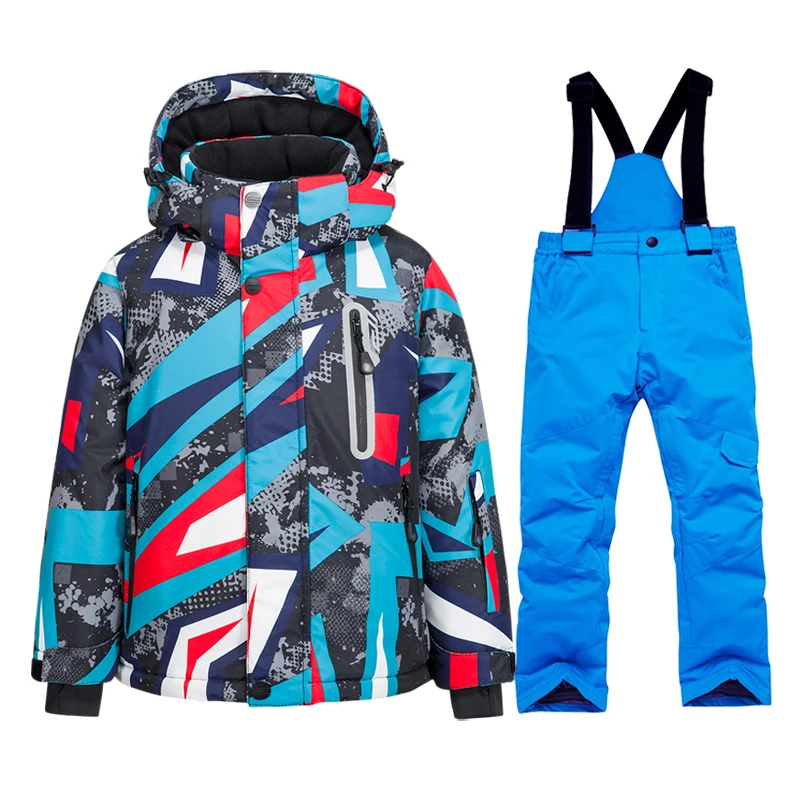 Kids Ski Suit Warm Waterproof Windproof Girls And Boys Snow Set Pants Winter Skiing And Snowboarding Jacket Children Brands