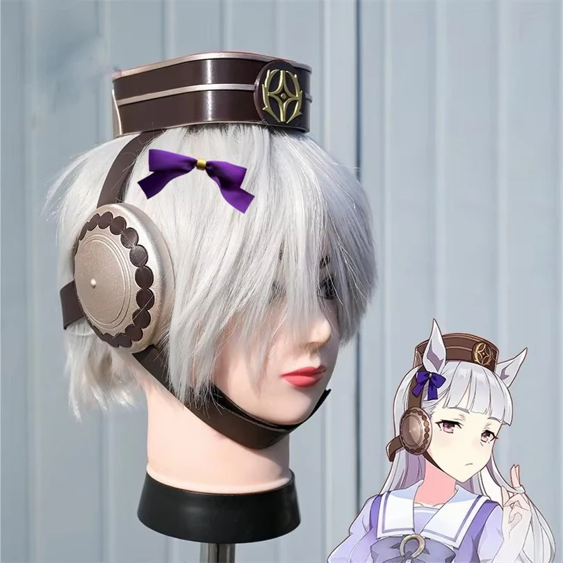 Image of Uma Musume Pretty Derby Gold Ship Cosplay Kopfbedeckung Perücke Spiel Halloween Karneval Konvention 3D-Druck Haaraccessoires