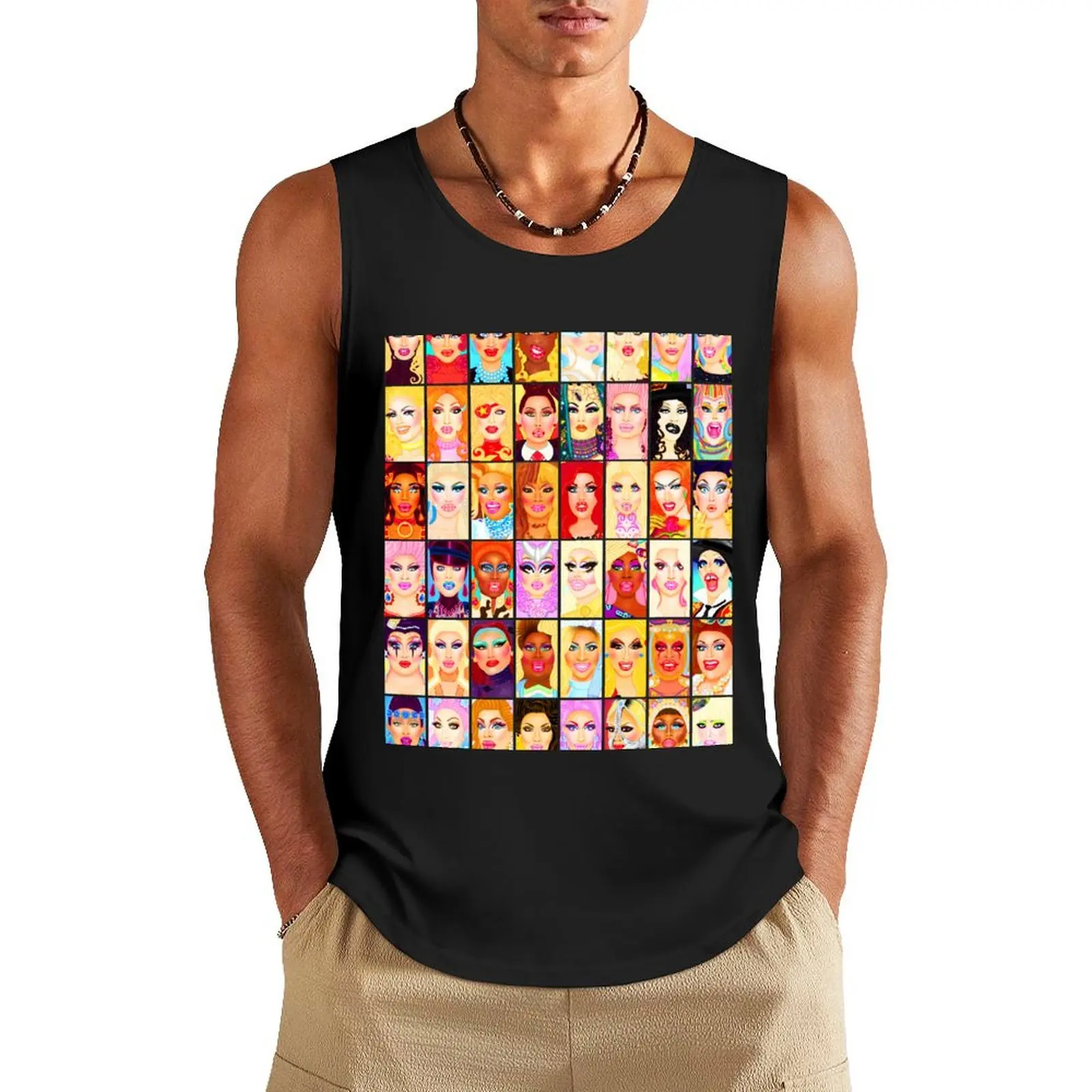 DRAG QUEEN ROYALTY Tank Top gym men sleeveless Men's t-shirts