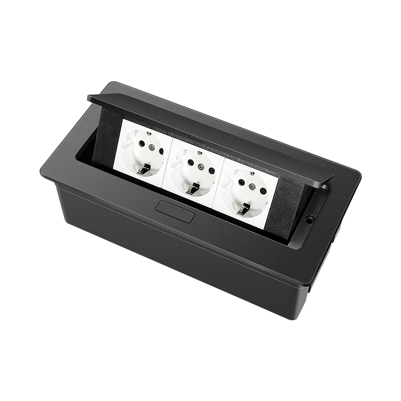 Wholesale universal EU France UK US desktop power outlet USB pop up table mount socket