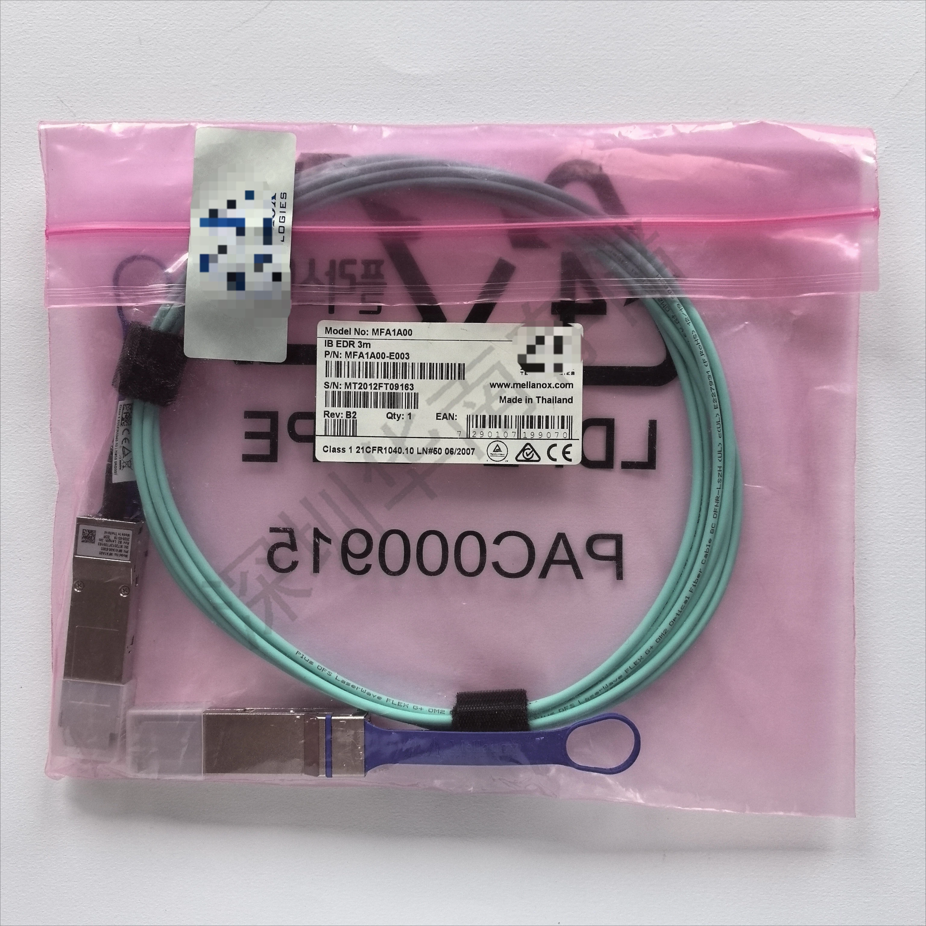 For Mellanox MFA1A00-E003 100G 3m IB AOC QSFP Cable