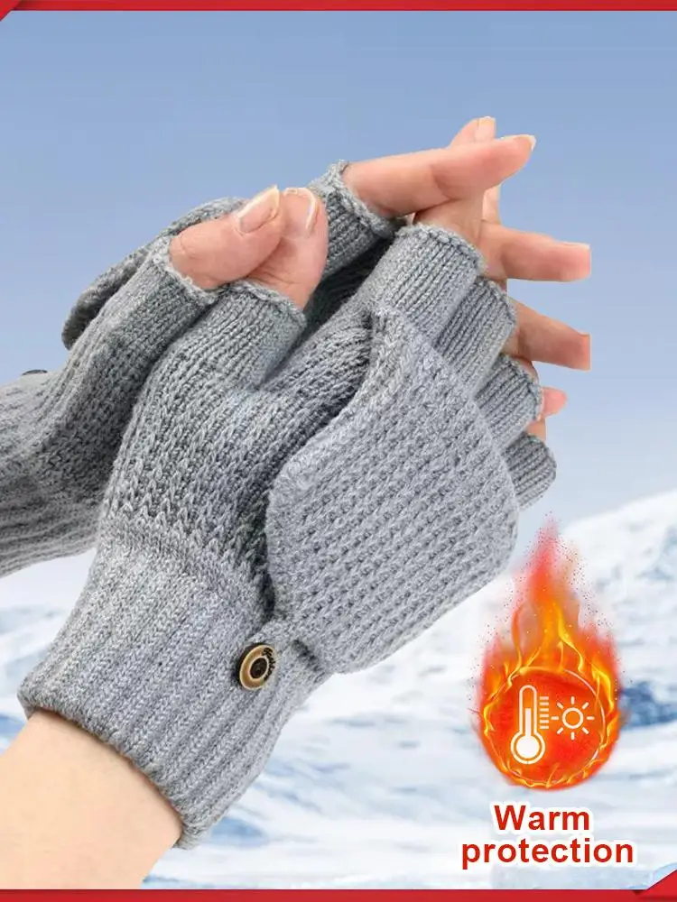 

Вязаные перчатки с USB-подогревом, перчатки с USB-подогревом, нескользящие термовязаные перчатки, зимние велосипедные перчатки для занятий спортом на открытом воздухе