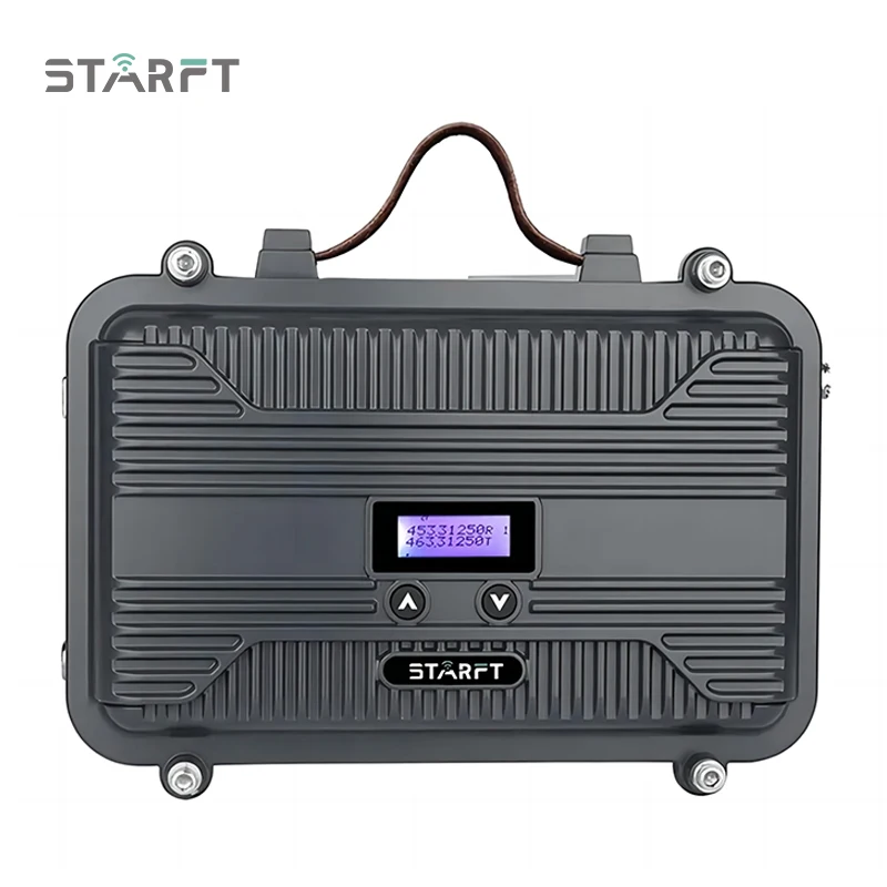 

Starft V9 Mini 10W DMR/Analog Repeater DC12V-24V UHF/VHF IP67 Waterproof with Built-in Duplexer for Home Use