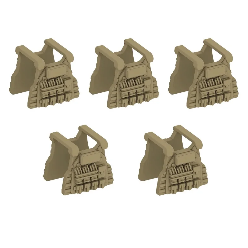 Desert Tactical Vest MOC Weapons Swat Army Mini Action Figures No Playmobil Parts Building Military Army Blocks Toys for Boys