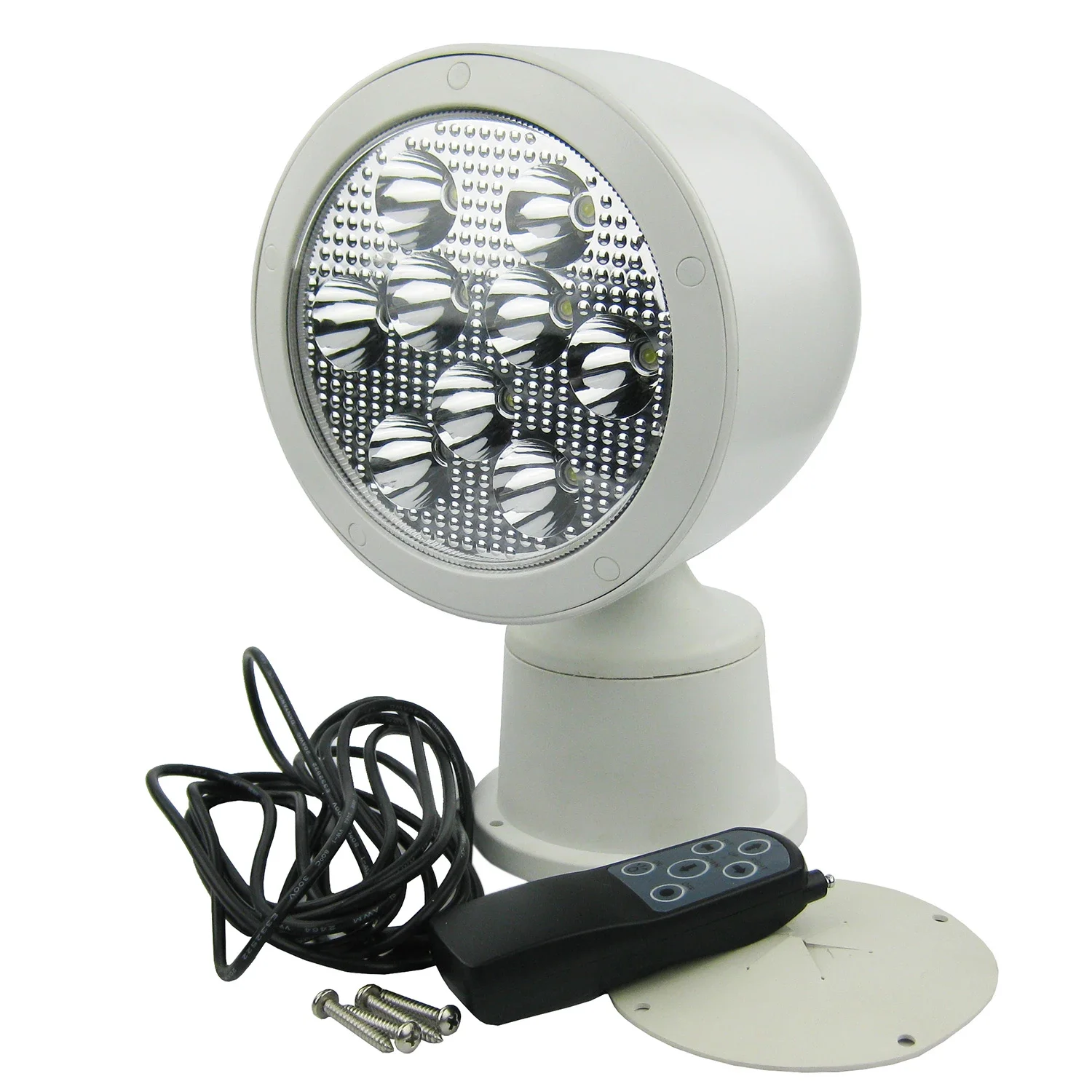 Marine LED Remote Control Serchight Boat 10-30V 27W Wireless Spot Light