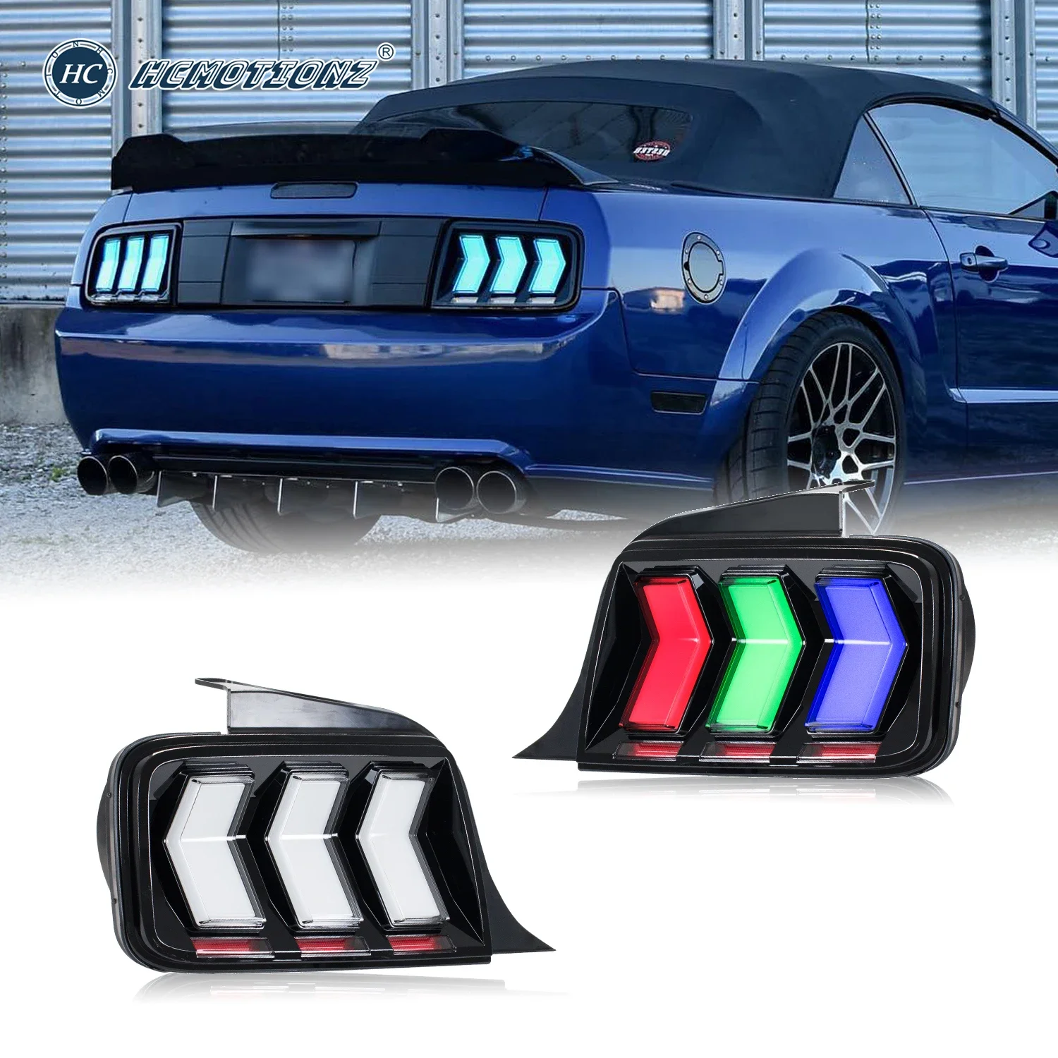 

Car Back Rear Lamps 2005-2009 6 Kinds Mode of Turn Signal DRL Animation Tail Lights for Ford Mustang