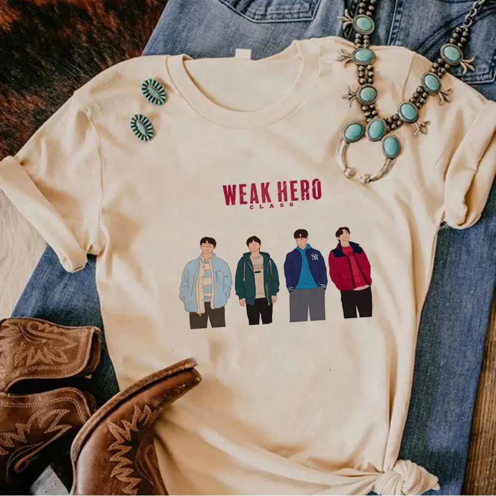 

Weak Hero Class t shirt female Pop Culture aesthetic women 2000s Comfortable Pop Culture Retro kawaii Graphic University