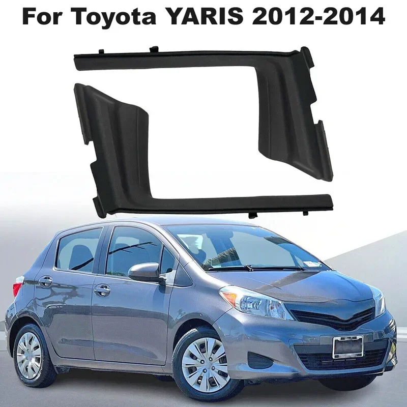 1Pair Car Front Windshield Wiper Side Trim Water Deflector Cowl Extension Cover For Toyota Yaris / Vitz (XP130) 2012-2014 Parts