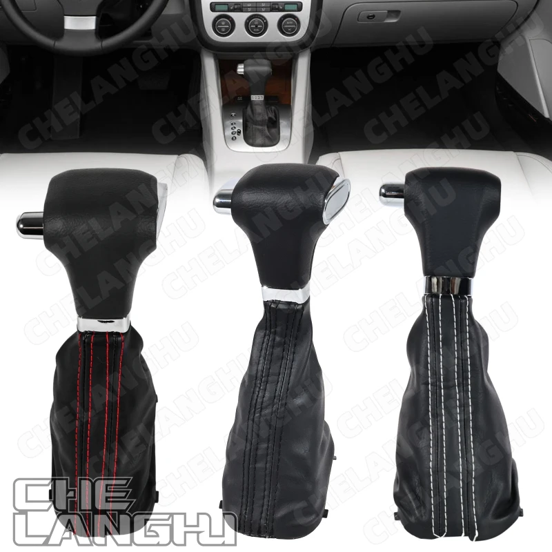 

Automatic Gear Shift Knob Boot For Volkswagen EOS Golf 5 R32 GTI Rabbit Jetta 5 2006 2007 2008 2009 LHD Car Various AT Handball