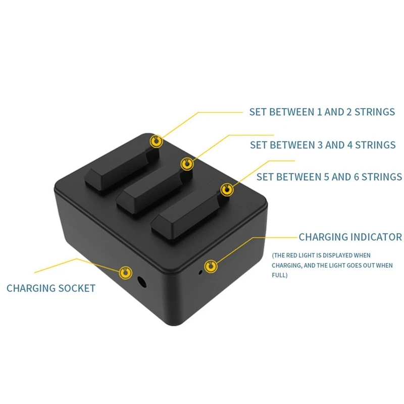 2X Guitar Tone Completer Sound Opener Simulates The Vibration Of Actual Playing Guitar Reache Full Sound Potential HK-01