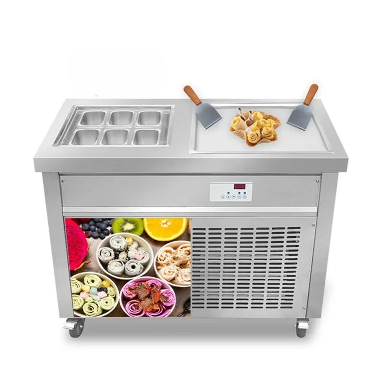 

Машина для приготовления жареного мороженого Kolice 2 с двумя плоскими сковородами и одинарным давлением