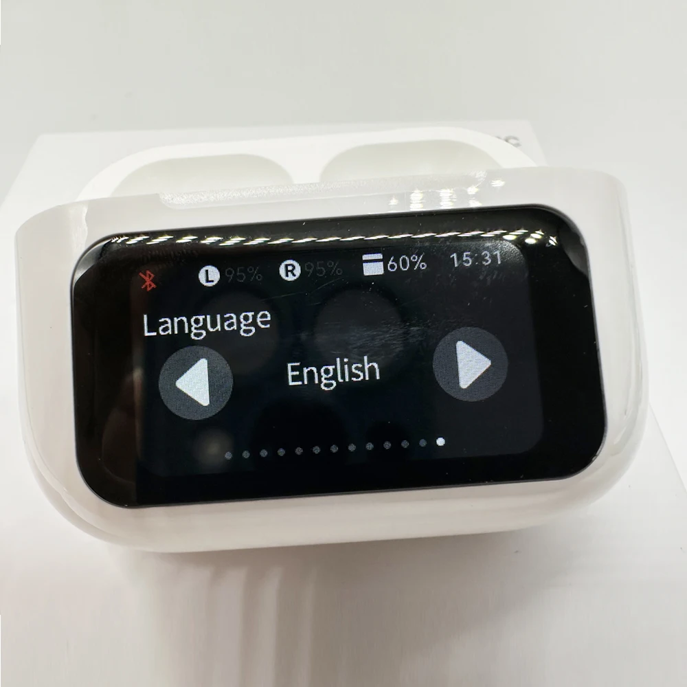 最新A9 Proイヤホン ワイヤレスBT 5.4ヘッドホン ANCノイズキャンセリング イヤホン インイヤータッチスクリーン HDマイク通話機能付き