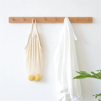 Drewniany wieszak ścienny Wieszak na ubrania do sypialni Wieszak na ubrania Podwójny wieszak Salon Przedpokój Dekoracja Wieszak do przechowywania Wieszak na ręcznik
