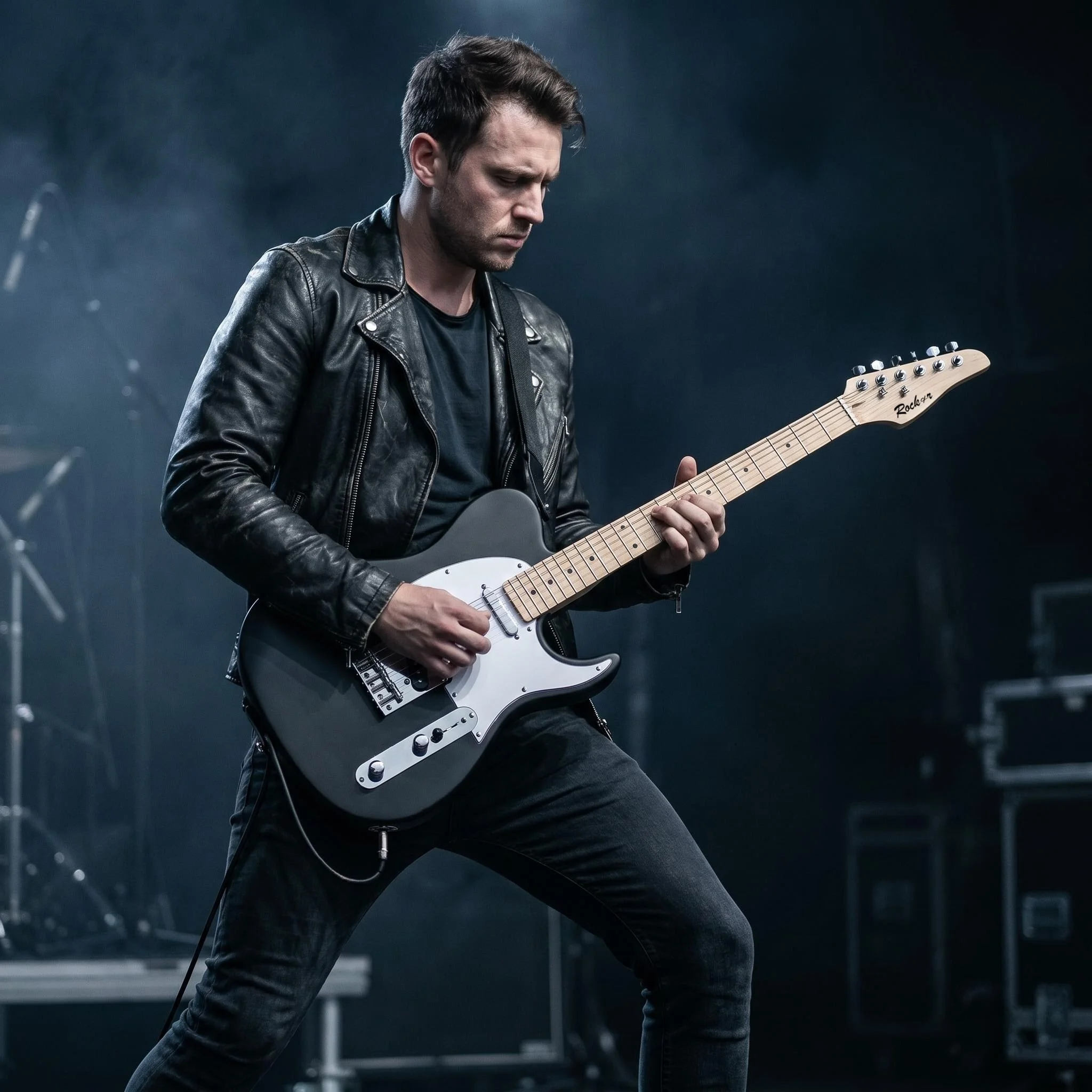 39 inch matte black TL electric guitar, maple neck and fingerboard, high-end configuration, professional electric guitar