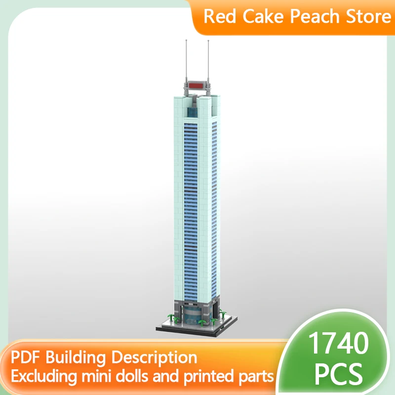 

City Street View Model MOC Building Bricks Commercial Building Modular Technology Children Holiday Gifts Assemble Toys Suit