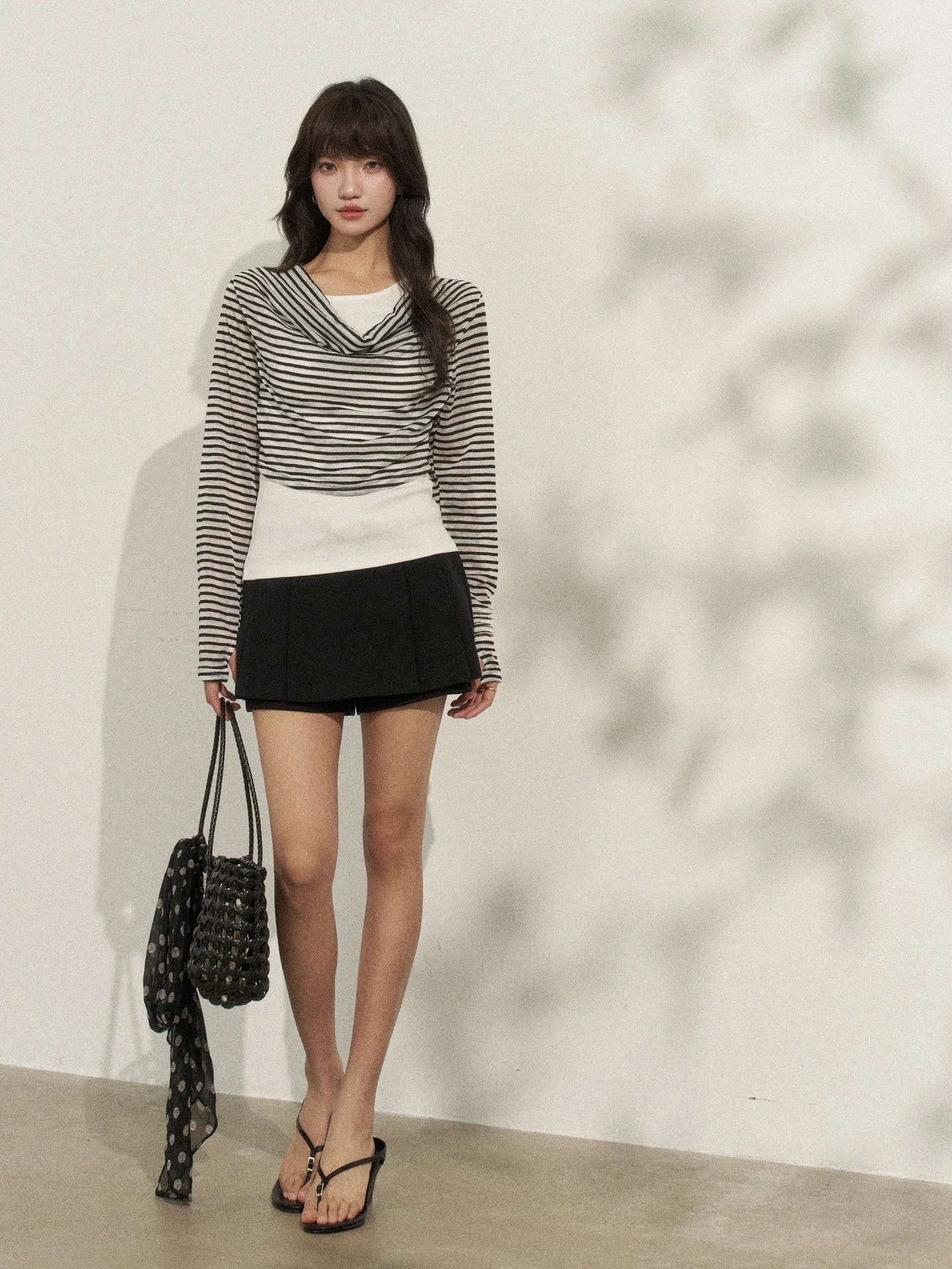 

High Waist A-Line Pleated Skirt Women's Slimming Belt Korean Style Half Body Skirts Non-Stretch Fabric Daily Wear