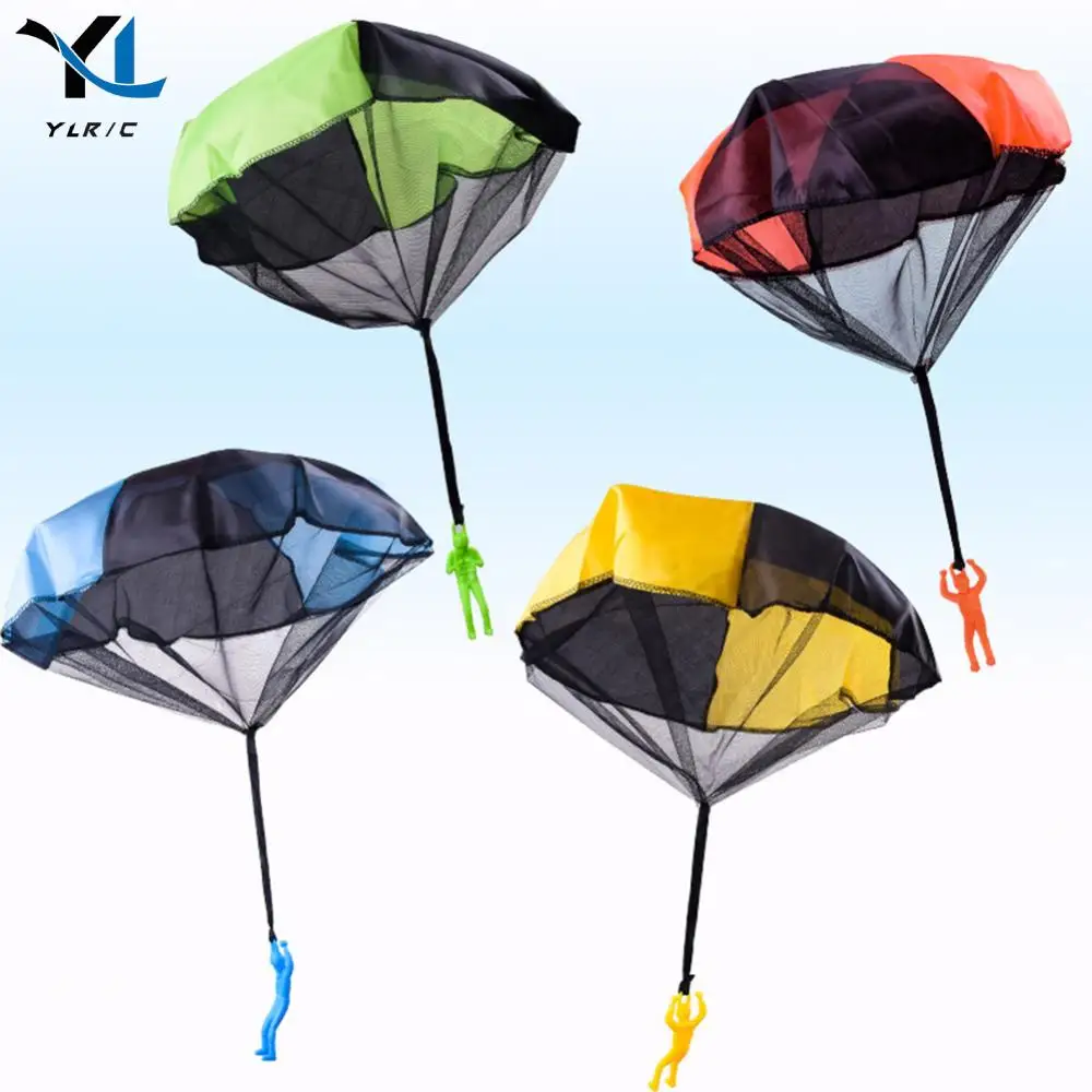 Parachute Outdoor Game Puzzle Toy Sport Hand Throw Soldier Kid Flying Parachutes Educational Learning Study Toy Gifts