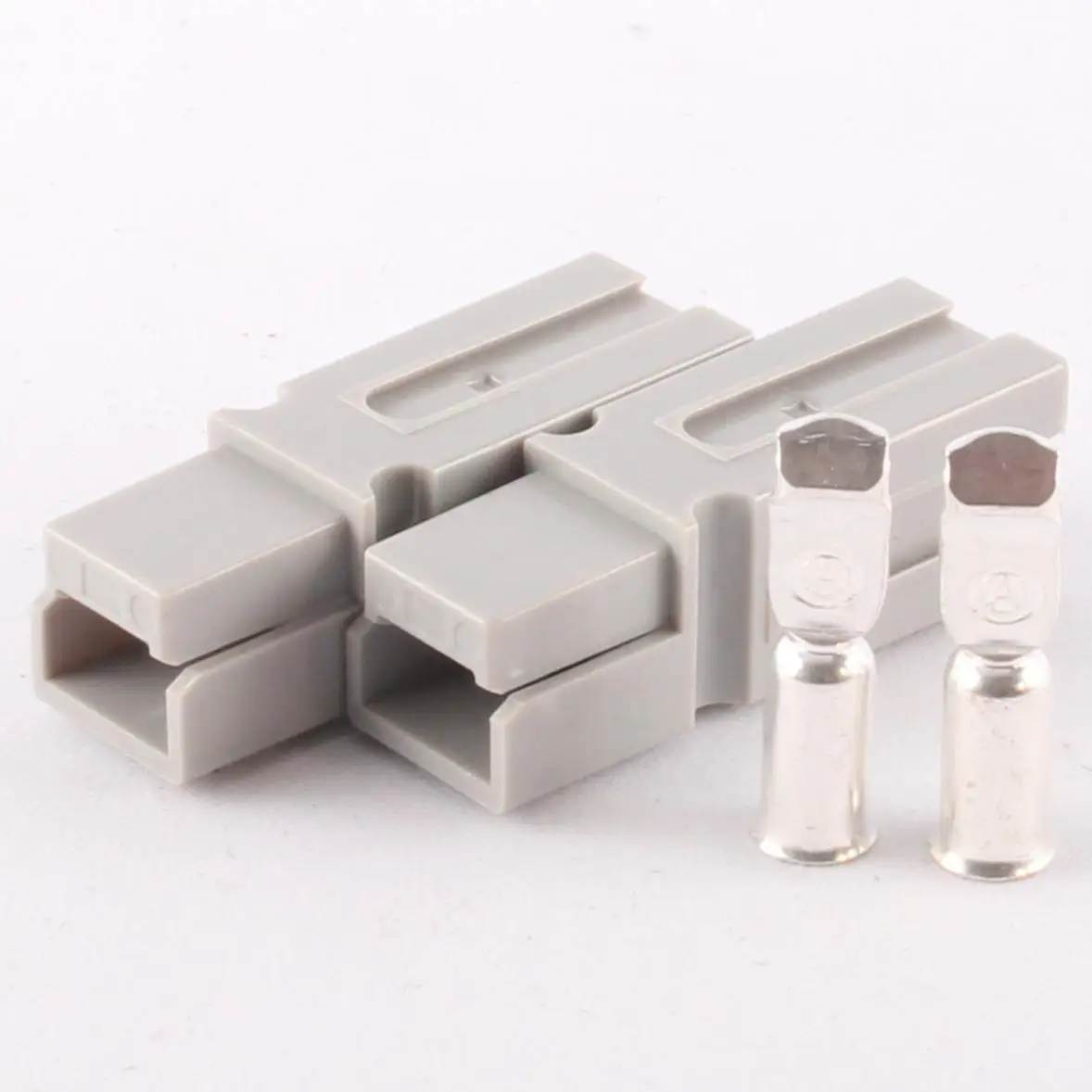 2-100 Piezas Conector de Cable de Carga de Batería de Alta Corriente 75A Rojo/Gris de Polo Único de Conexión/R desconexión Rápida para UPS