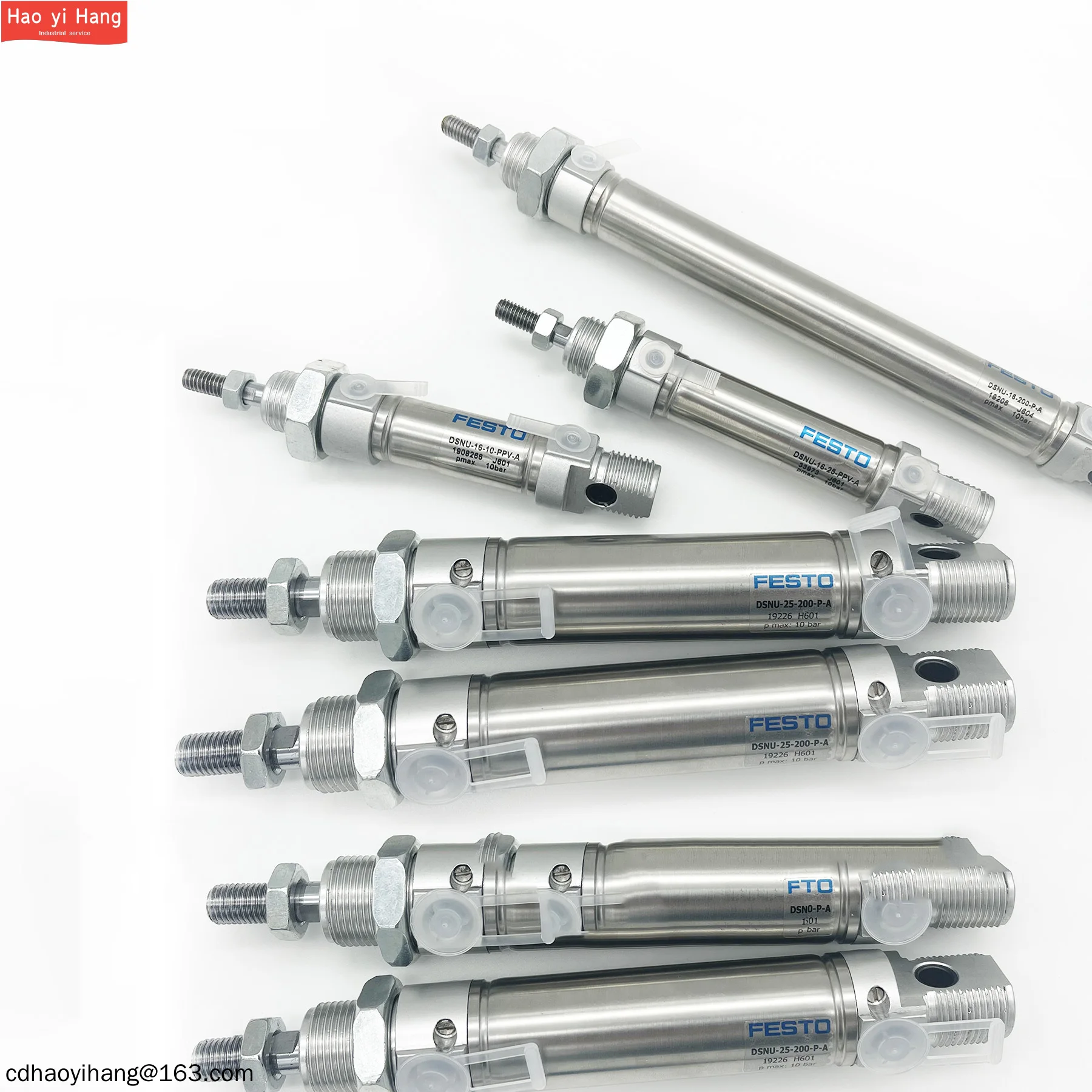 FESTO DSNU-20-30-PPV-A  Standard DSNU Series Double Acting Piston Pneumatic Air Cylinder