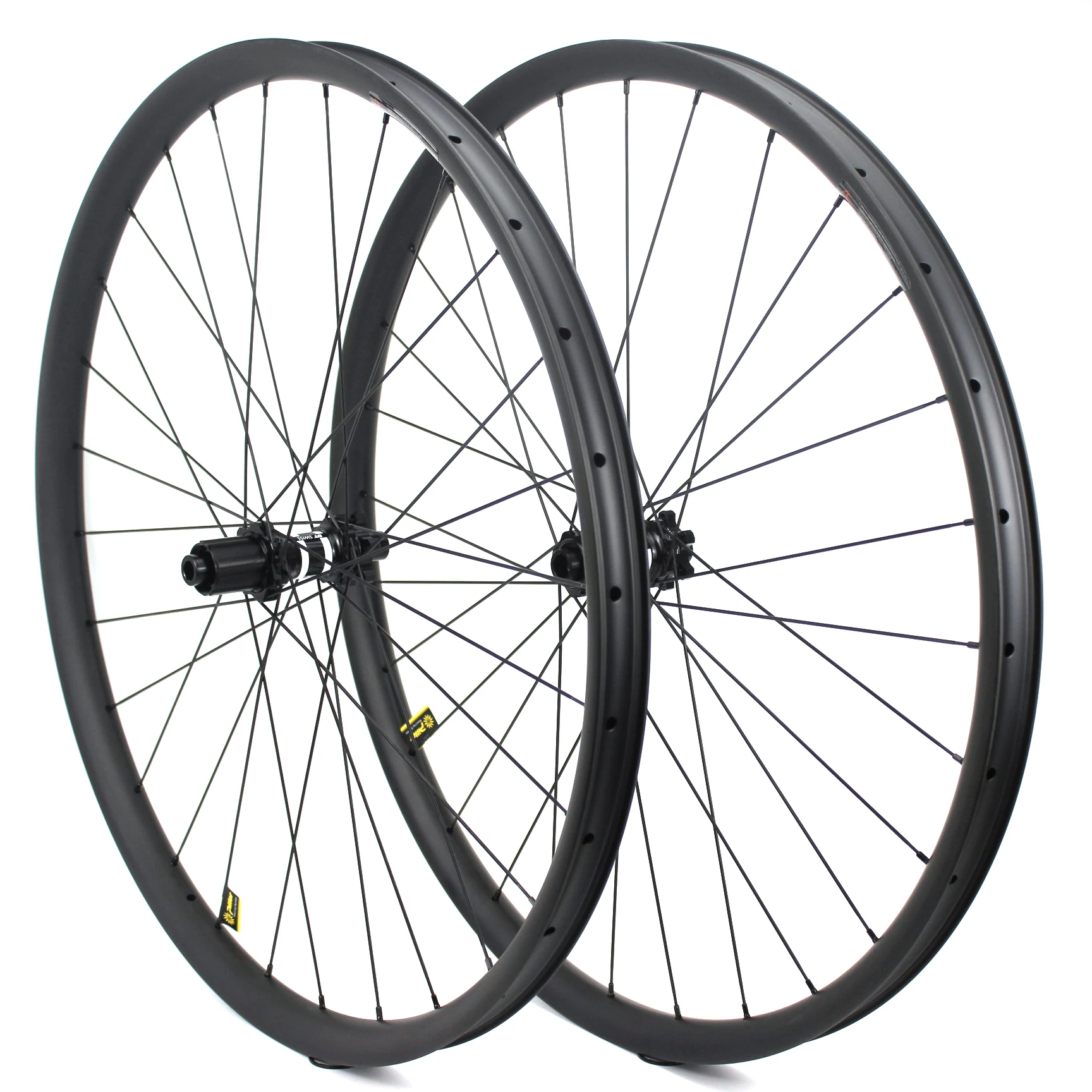 STLF SoarRocs 23 Depth 27 Width 29/275 Inch Carbon Wheelset Hookless 6 Bolts Straight Pull DT350 Hub Bicycle Carbon MTB Wheels