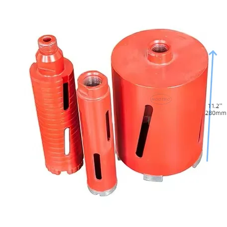 [1-1/4-7'' UNC Female] 1''-10'' * 6''/11.2''/18'' Crown DRY Diamond Core Drill Bits Wire Box Hole Opener 25-254mm *150/280/450mm