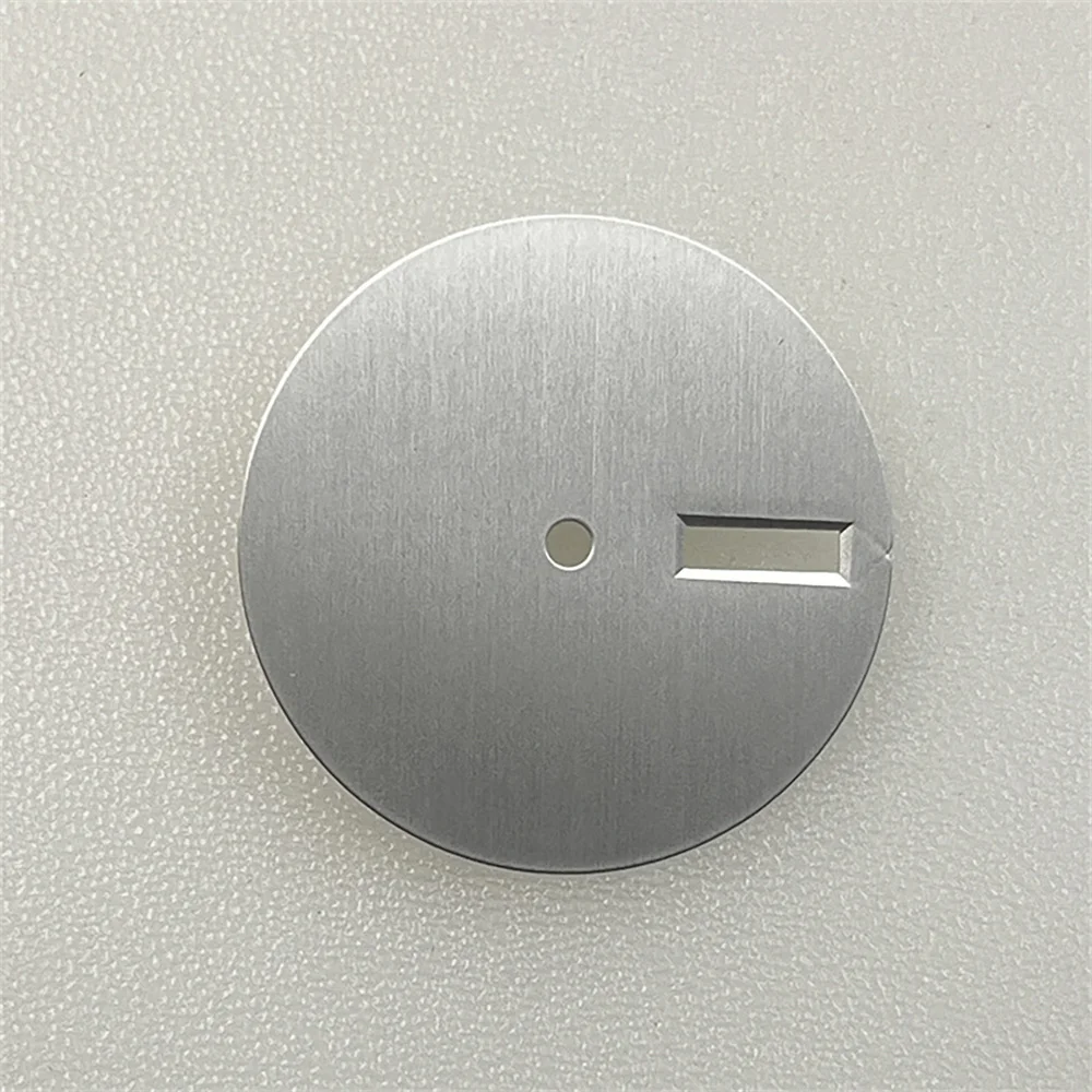 NH35 quadrante semplice tinta unita nero/argento quadrante dell'orologio 28,5 mm per NH34 NH35 NH36 movimento senza quadranti luminosi accessori