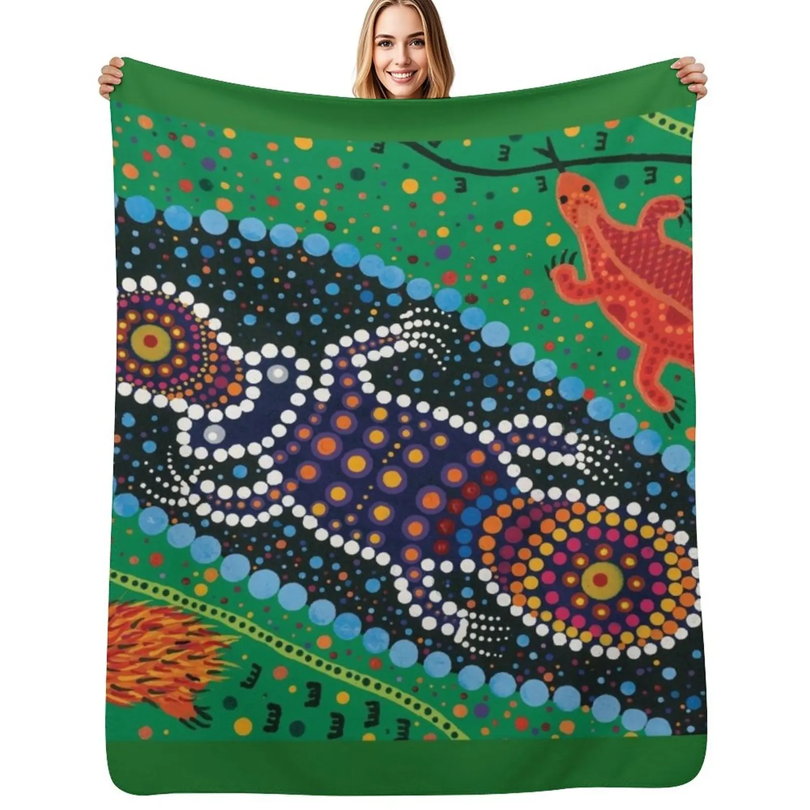 

River Life Throw Blanket Summer warm winter Decorative Sofa Vintage Blankets