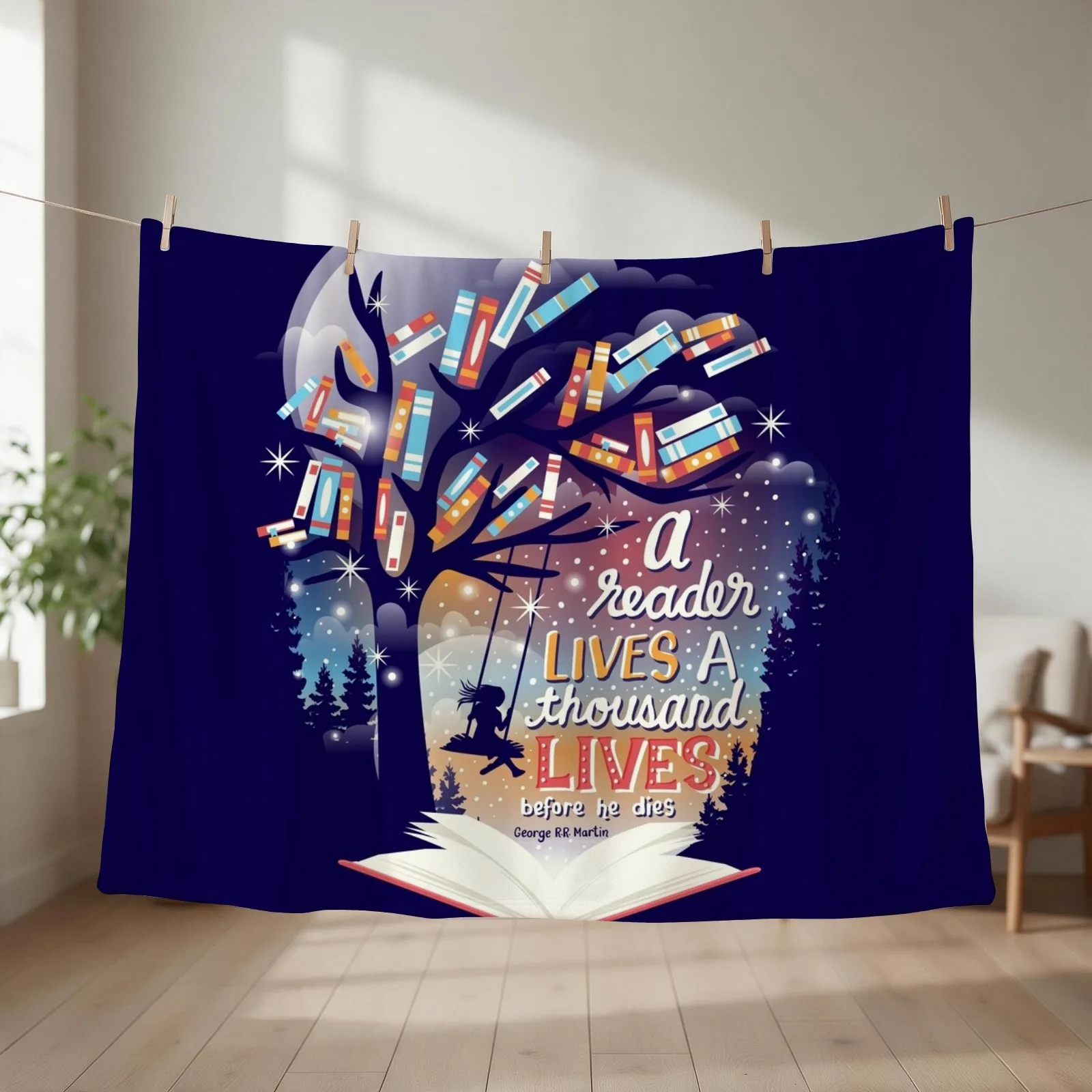 Thousand lives Throw Blanket couch cozy soft plush fuzzy picnic outdoor blanket