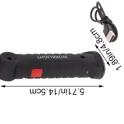 

Portable Folding COB LED Flashlight Rechargeable Work Light With Built-in Battery Magnetic Camping Torch Lamp For Outdoor Use