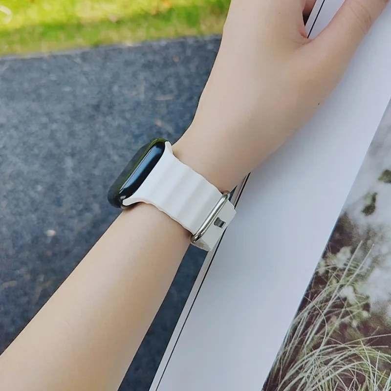 Ocean Silicone Band Strap for Smartwatch Ultra 2 49mm 46mm Series 10 9 8 7 6 5 IWatch 44 45 40 42mm image 6