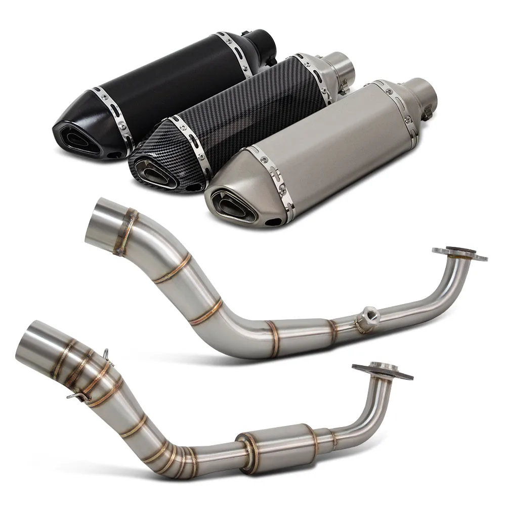 NVX155 Exhaust System For Yamaha AEROX155 NVX AEROX 2016-2026 Motorcycle Escape Kit Headers Tube 370mm Muffler with DB Killer