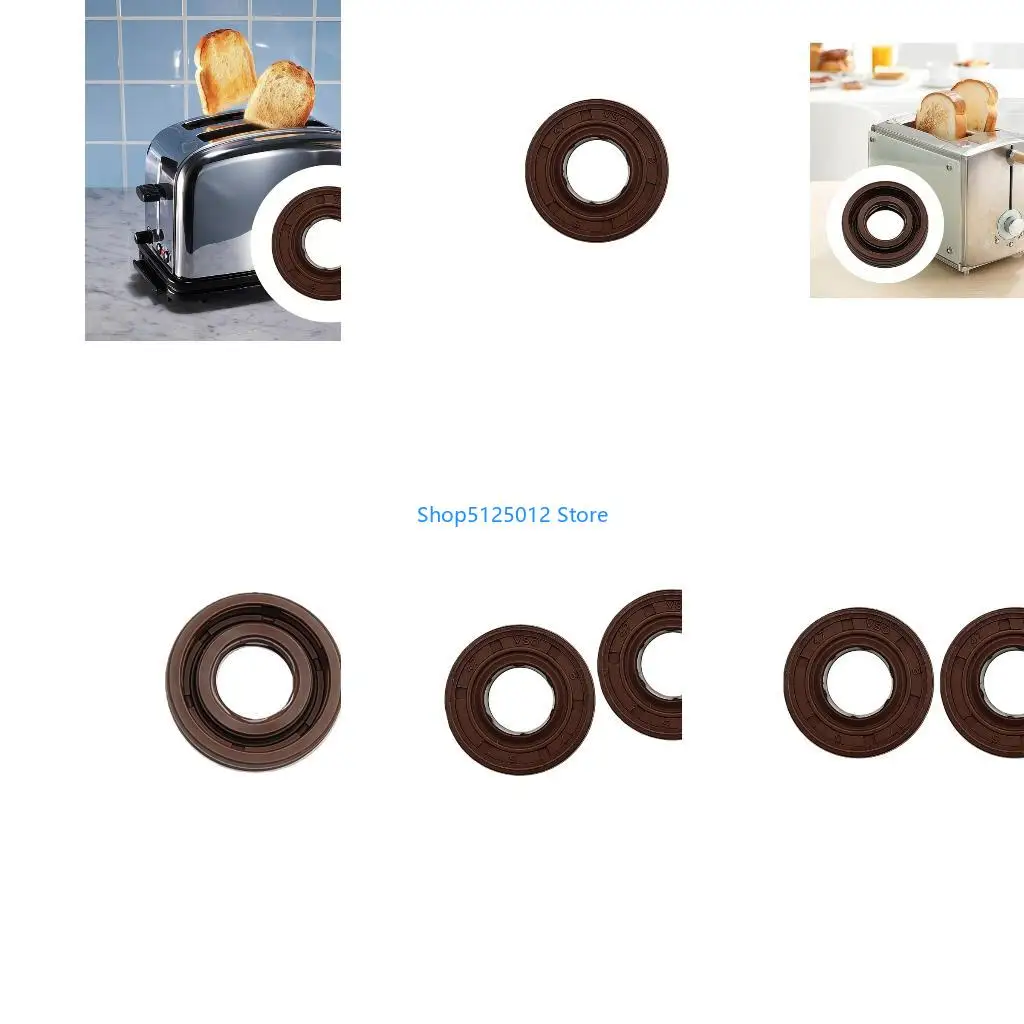 G8TC Multifunctional Leakproof 17mm Sealing Rings Oil Seal Gasket Replacement Part Rubber Texture for Bread Maker Machines