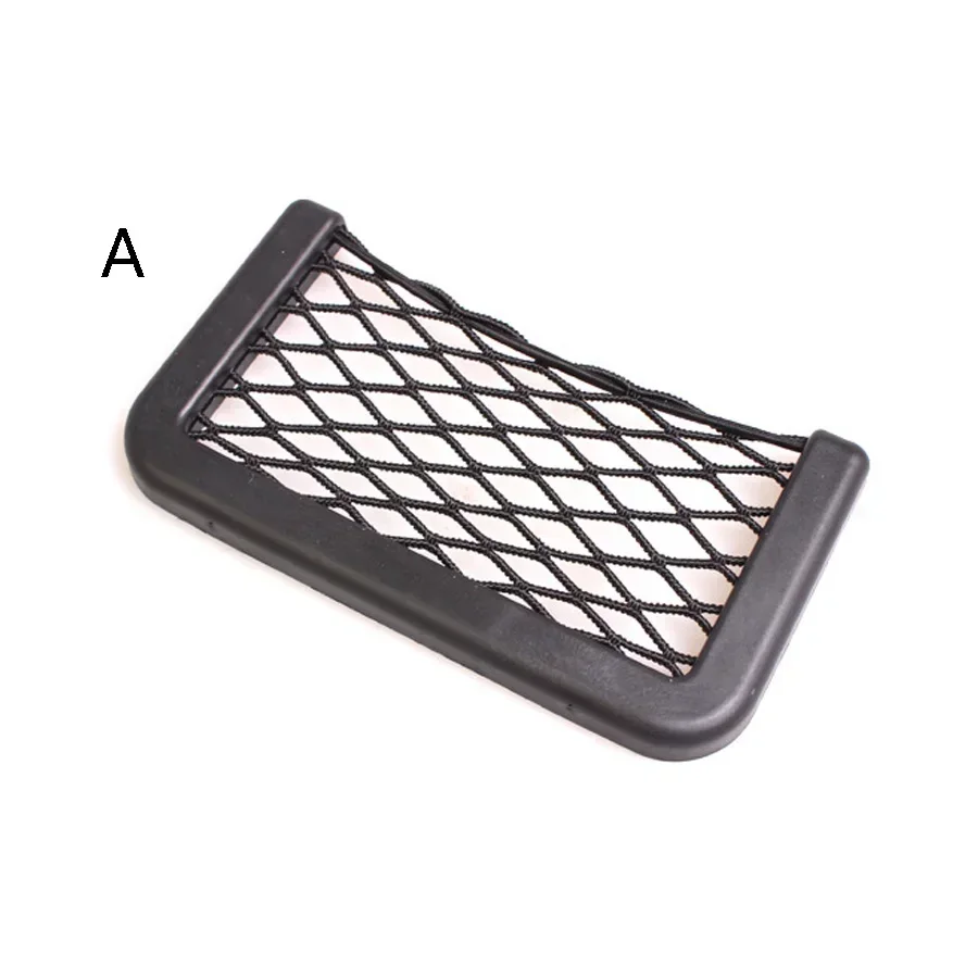 1PC/2PCS Universal Car Organizer Storage Bag Auto Paste Net Pocket Phone Holder Car Accessories Interior Storage Accessories