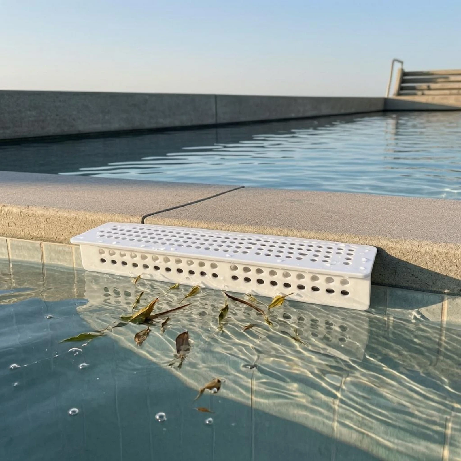 Adhesive Pool Skimmer Guard Debris-Blocking Adhesive Skimmer Cover Perforated Pool Cover Water Circulation Rectangular