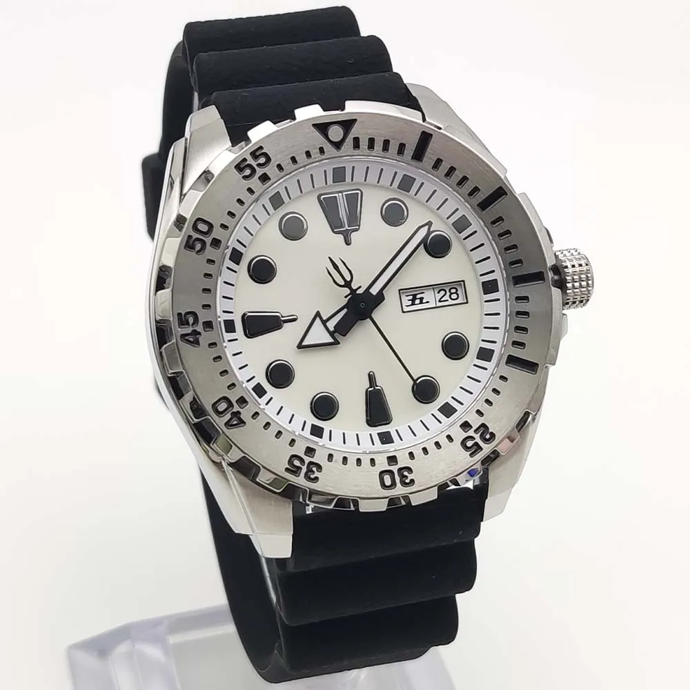 New 44MM Men\'s Mechanical Watch Waterproof Sapphire Glass Automatic Watch NH36 Movement Stainless Steel Watch