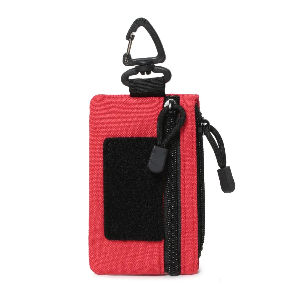 

New Mini Key Wallet Multifunctional Solid Color Waist Pack Card Holder Pouch Outdoor Sport Tool Storage Organizer