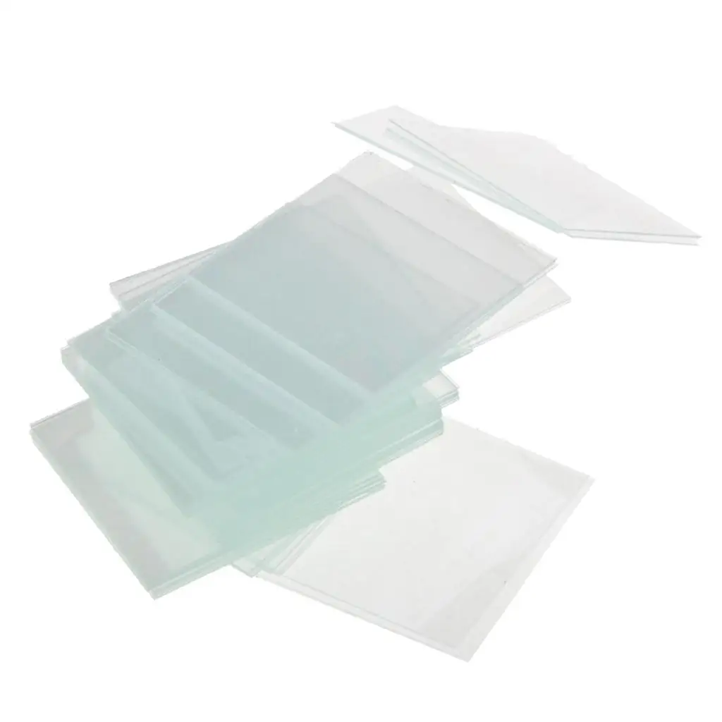 100pcs 20mm x 20mm Microscope Slide Cover Slips Glass Slides Microscope Non-fogging Rectangular