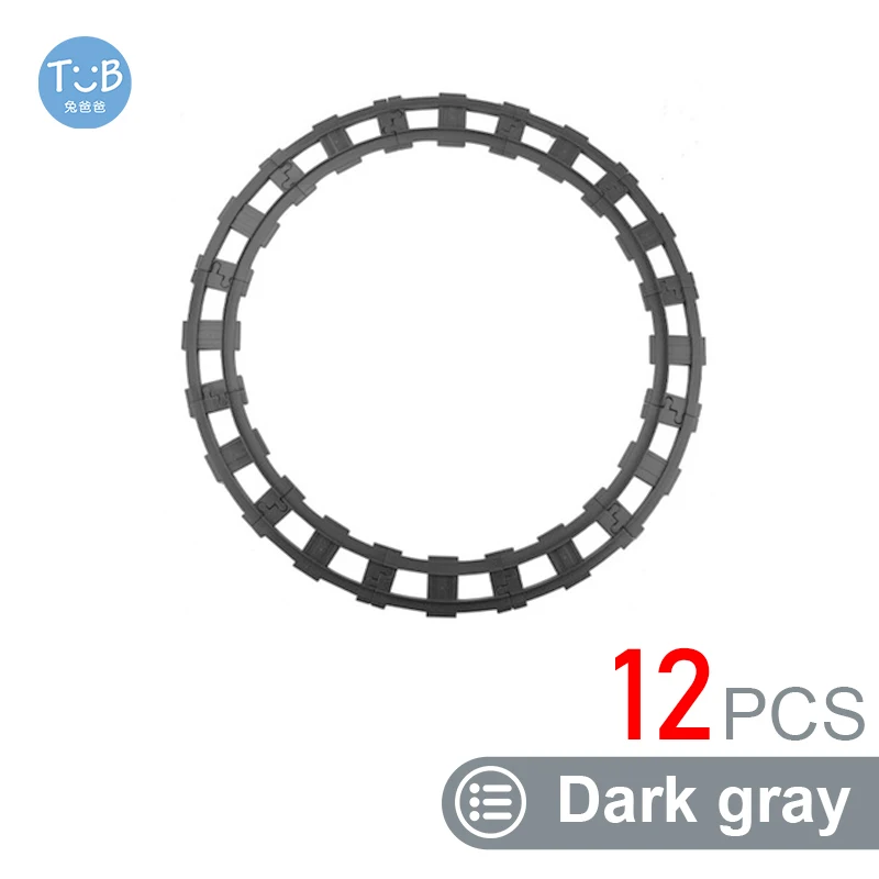 Accessoires voor treinspoor voor kinderen Grote bouwstenen DIY-spoorwegspeelgoed Grote blokken Compatibel Duploed STEM Educatief cadeau Peuters
