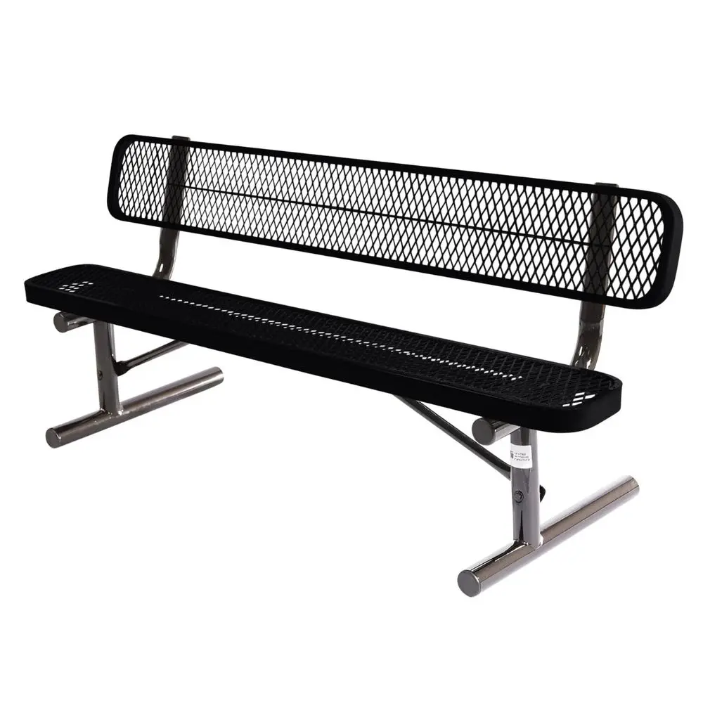 

Coated Outdoor Furniture HeavyDuty Portable Outdoor Bench Thermoplastic Coated, Expanded Metal, CommercialGrade Seating, Made i